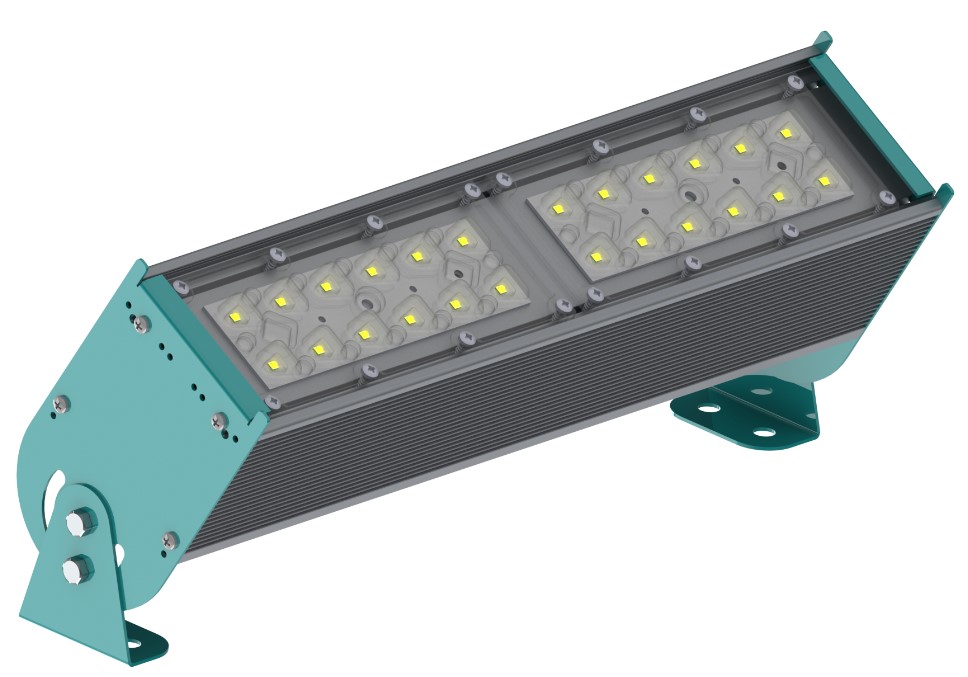 Светильник промышленный линейный с одним модулем 64 Вт подвесной оптика VSM RAYLUX I-Lux 64 M 8240-507-S-VSM IP67 Г5 (311-064-5176-41) Переносные светильники #2