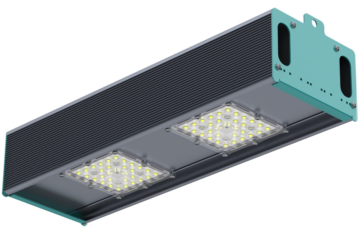 Светильник промышленный линейный с одним модулем 98 Вт накладной диаграмма Д опал RAYLUX I-Lux 98 BL 13900-507-W-Д IP65 Г5 Опал IP65 Г5 (371-098-5714-11) Переносные светильники #1