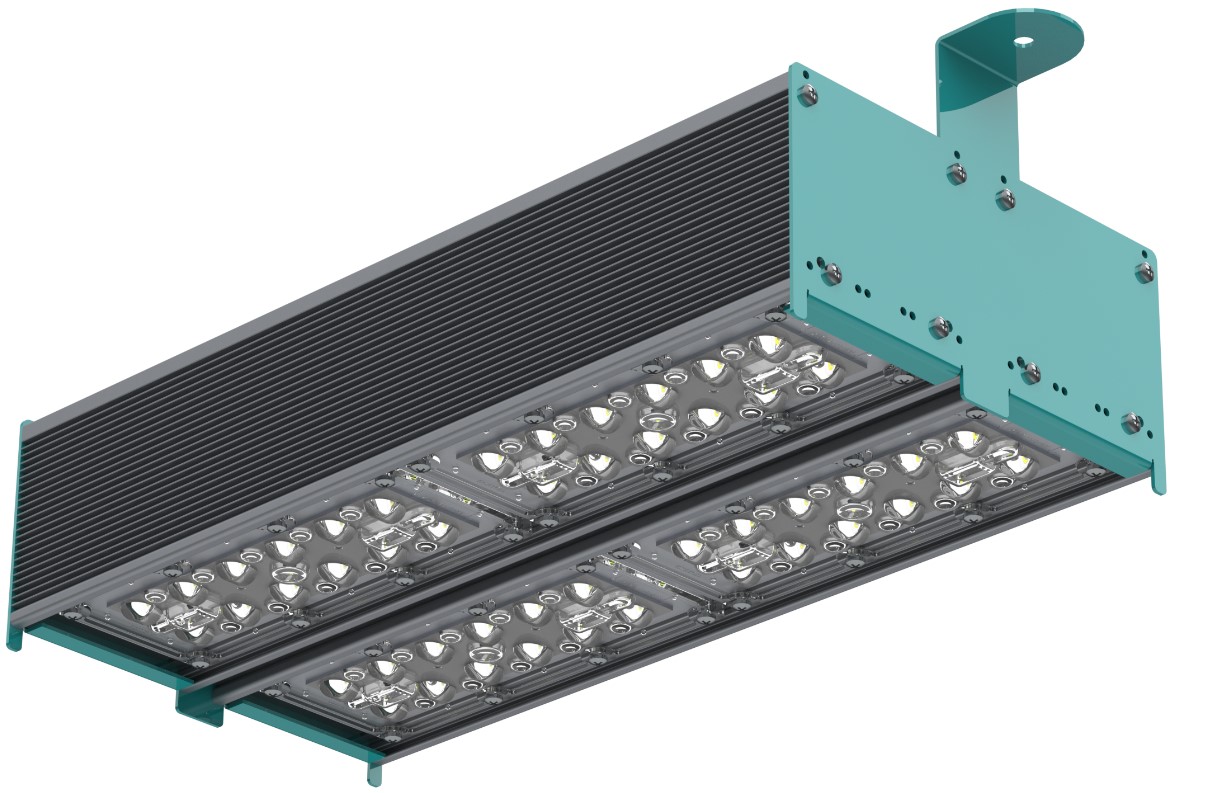 Светильник промышленный линейный с двумя модулями 109 Вт подвесной оптика VSM RAYLUX I-Lux 109 М2 14120-507-S-VSM IP67 Г5 (312-109-5176-41) Переносные светильники #2