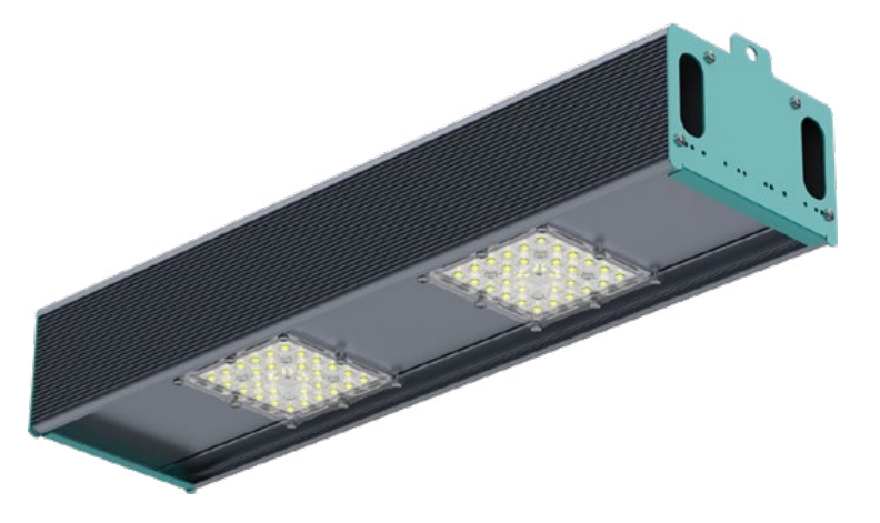 Светильник промышленный линейный с одним модулем 118 Вт накладной диаграмма Д опал RAYLUX I-Lux 118 BL 16680-507-W-Д опал IP65 Г5 (371-118-5714-11) Переносные светильники #4