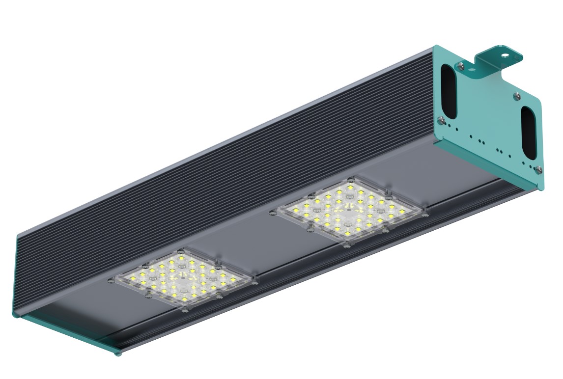 Светильник промышленный линейный с одним модулем 118 Вт подвесной оптика 45° RAYLUX I-Lux 118 BL 17510-507-S-Г45 IP67 Г5 (371-118-5146-41) Переносные светильники #2