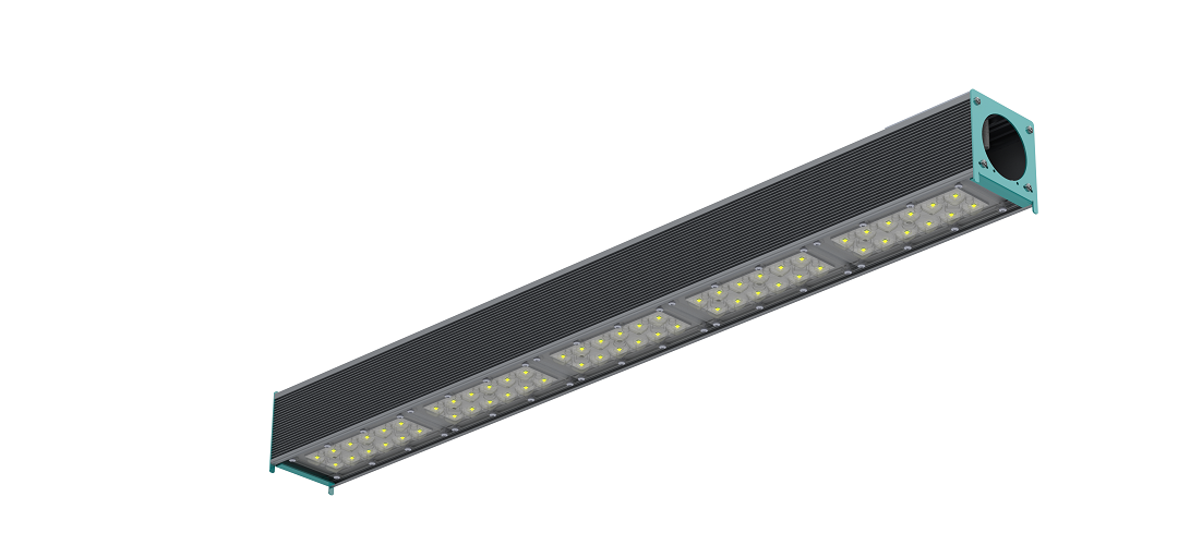 Светильник промышленный линейный с одним модулем 130 Вт подвесной оптика 30x100° RAYLUX I-Lux 130 MD 20810-507-S-Г30х100 IP67 Г5 (321-130-5186-41) Переносные светильники #4