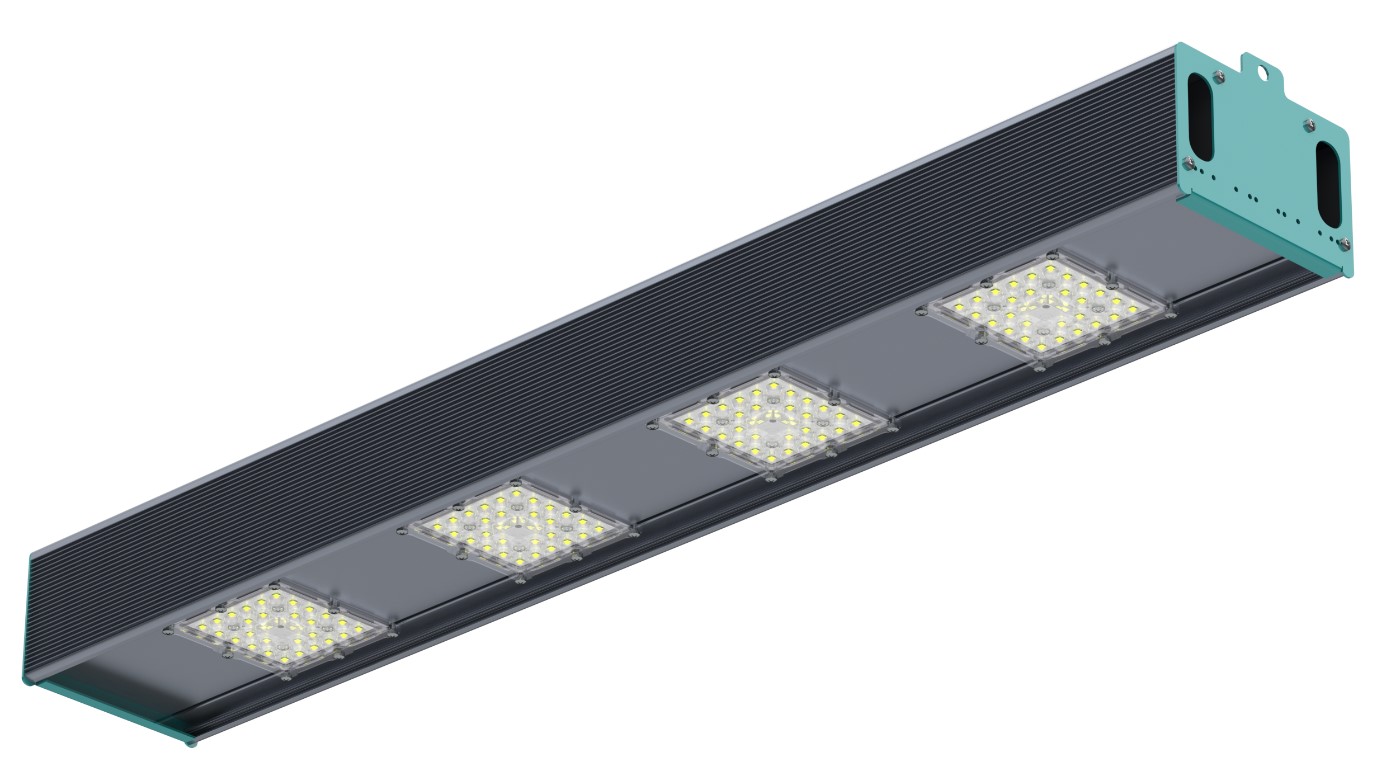 Светильник промышленный линейный с одним модулем 200 Вт подвесной оптика 65° RAYLUX I-Lux 200 BL 32610-507-S-Г65 IP67 Г5 (371-200-5156-41) Переносные светильники #1