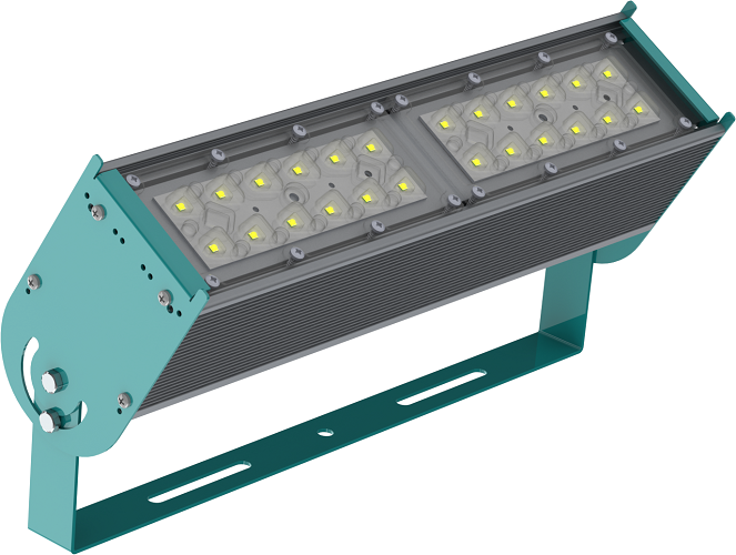 Прожектор уличный с одним модулем 53 Вт поворотный оптика 30x100° RAYLUX P-Lux 53 MD 8320-507-P1-Г30х100 IP67 Г5 (421-053-5286-41) Светильники для растений #1