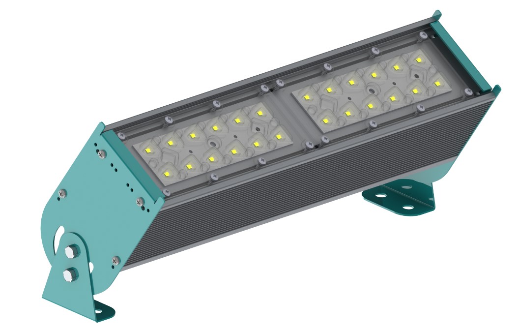 Прожектор уличный с одним модулем 64 Вт поворотная лира 30x100° RAYLUX P-Lux 64 MD 9830-507-P2-Г30х100 IP67 Г5 (421-064-5086-41) Прожекторы #2