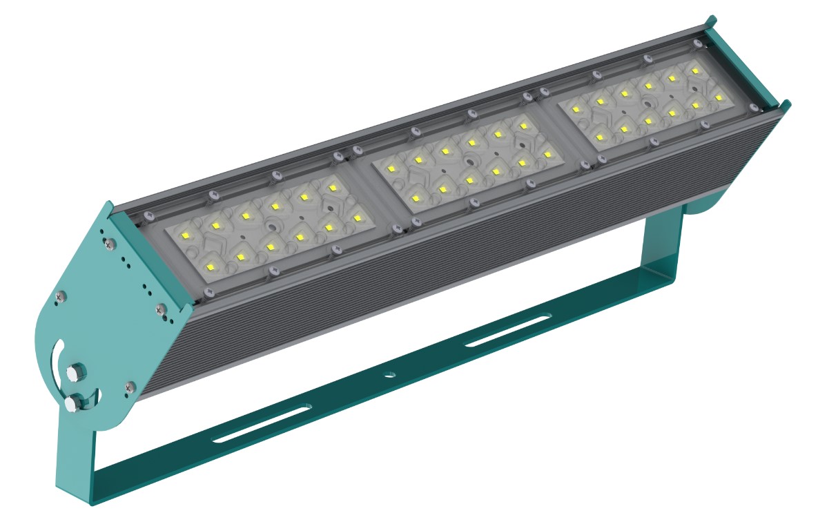 Прожектор уличный с одним модулем 82 Вт поворотный оптика 15° RAYLUX P-Lux 82 M 10140-507-Р1-K15 IP67 Г5 (411-082-5226-41) Прожекторы #1