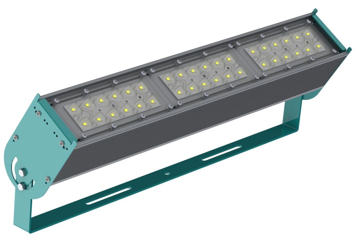 Прожектор уличный с одним модулем 96 Вт поворотный оптика 30x100° RAYLUX P-Lux 96 MD 14740-507-P1-Г30х100 IP67 Г5 (421-096-5286-41) Прожекторы #1