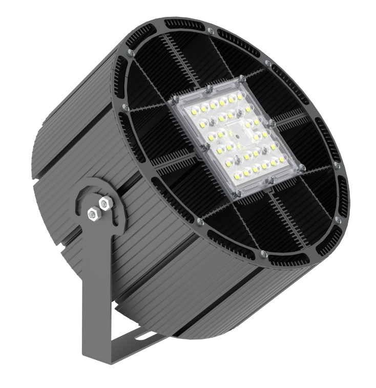 Прожектор уличный с одним модулем 100 Вт поворотная лира оптика 65° RAYLUX P-Lux 100 HB 13960-507-P2-Г65 IP67 Г5 (451-100-5056-41) Прожекторы