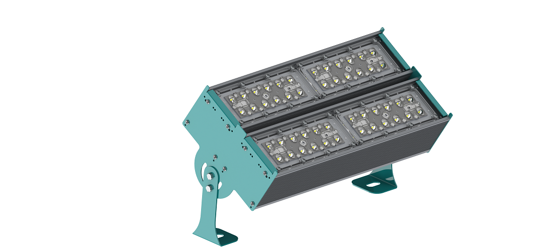 Прожектор уличный с двумя модулями 104 Вт поворотный оптика 30x100° RAYLUX P-Lux 104 MD2 16650-507-P1-Г30х100 IP67 Г5 (422-104-5286-41) Светильники для растений #2