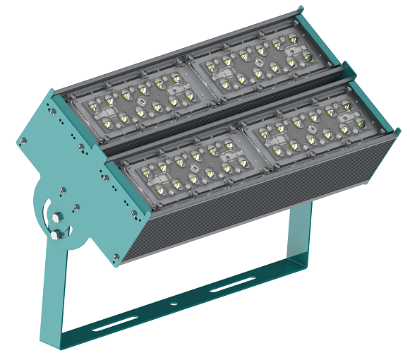 Прожектор уличный с двумя модулями 104 Вт поворотный оптика 30x100° RAYLUX P-Lux 104 MD2 16650-507-P1-Г30х100 IP67 Г5 (422-104-5286-41) Светильники для растений #1