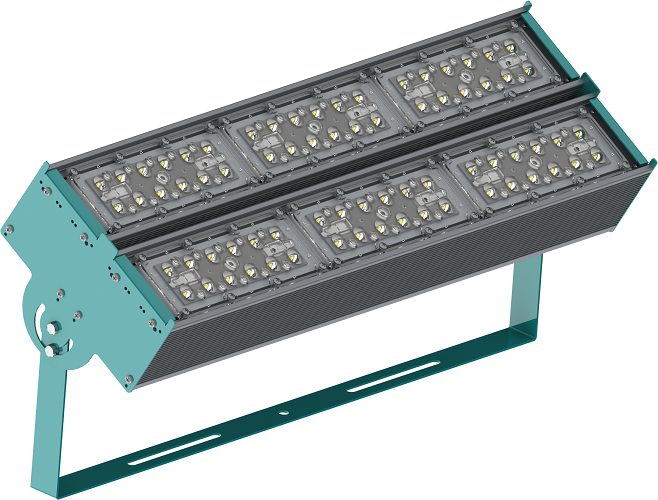 Прожектор уличный с двумя модулями 130 Вт поворотный оптика 30x100° RAYLUX P-Lux 130 MD2 20810-507-P1-Г30х100 IP67 Г5 (422-130-5286-41) Светильники для растений #1