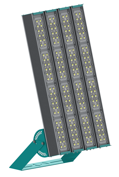 Прожектор уличный с четырьмя модулями 416 Вт поворотный оптика 30x100° RAYLUX P-Lux 416 MD4 66590-507-P3-Г30х100 IP67 Г5 (424-416-5086-41) Светильники для растений